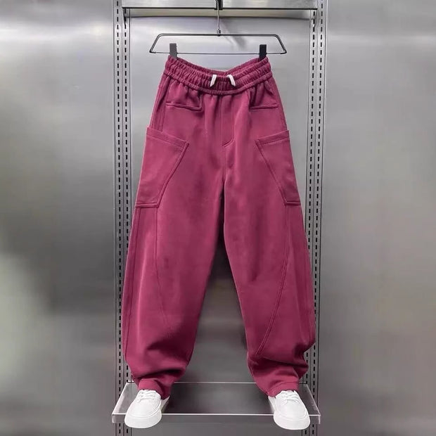 Damen bequeme Sweathose mit Cargo-Taschen WW