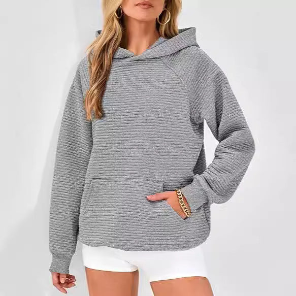 Damen Hoodie mit strukturiertem Design und bequemer Passform WW
