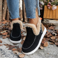 Damen Bequeme gefütterte Sneaker mit elegantem Klettverschluss und rutschfester Sohle WW