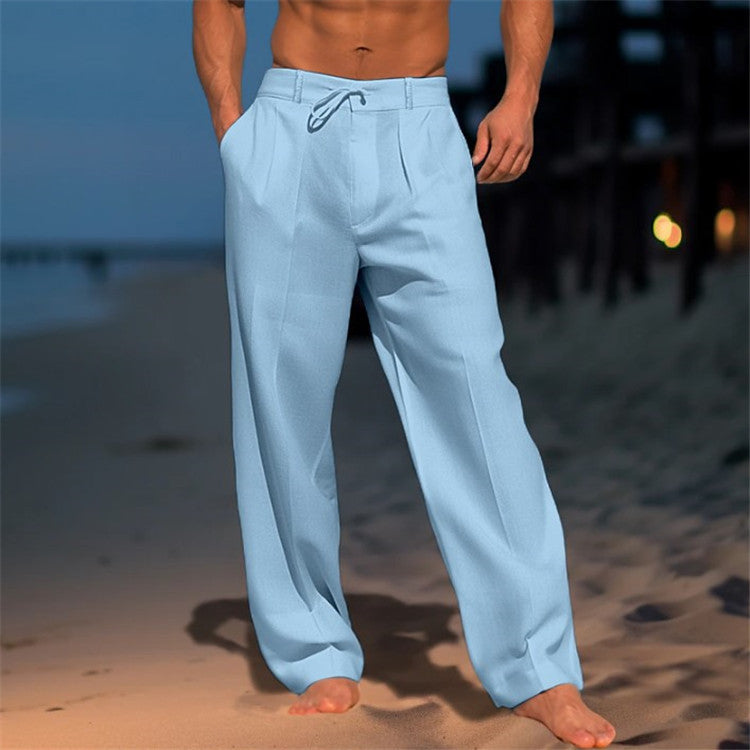 Herren elegante Chinohose mit lockerer Passform WW