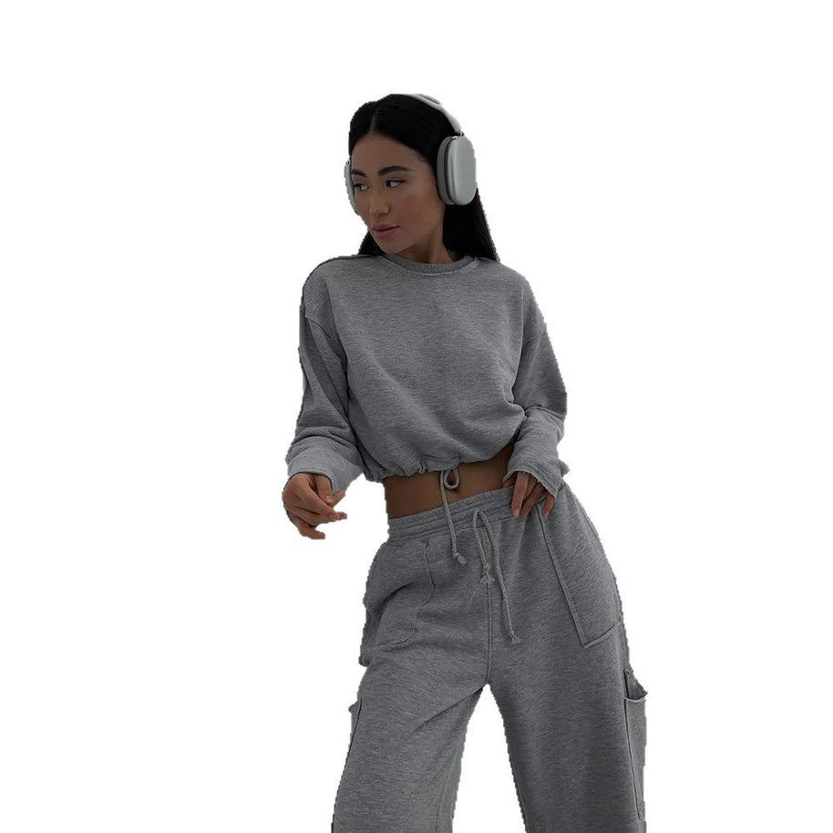 Damen Relaxed-Fit Sportoberteil mit Kordelzug WW