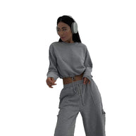 Damen Relaxed-Fit Sportoberteil mit Kordelzug WW