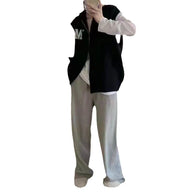 Damen Strick-Weste mit Kapuze und Taschen WW