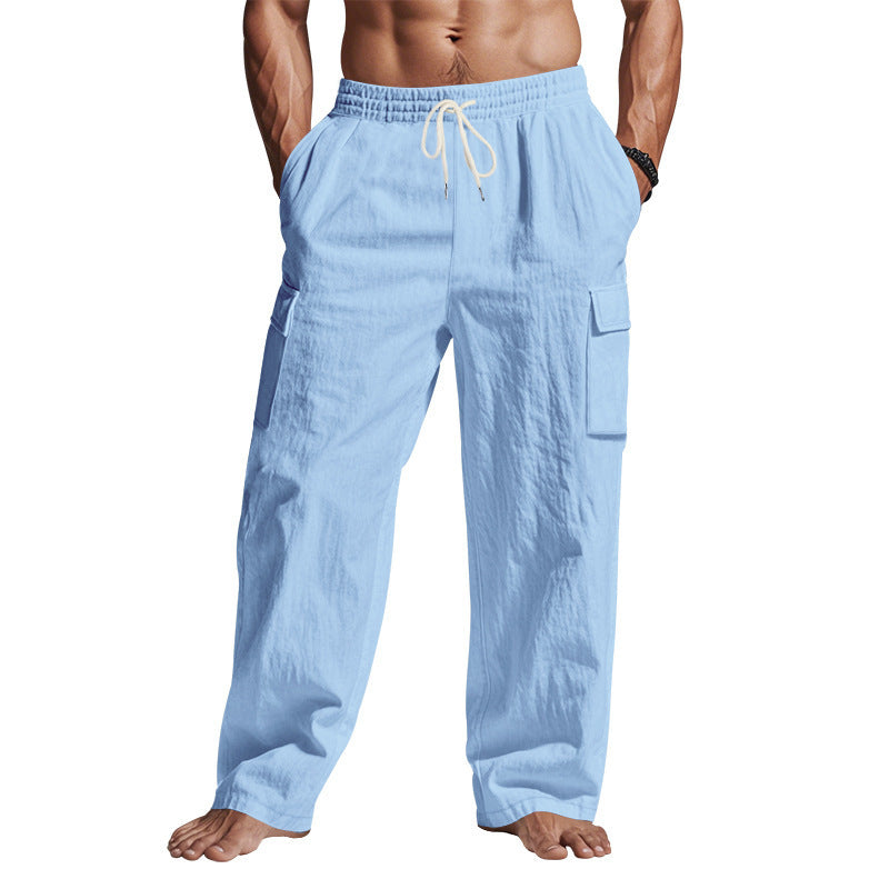 Herren Cargo-Hose mit elastischem Bund und mehreren Taschen WW