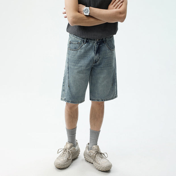 Herren Denim-Shorts im lässigen Relaxed Fit mit seitlichen Taschen WW