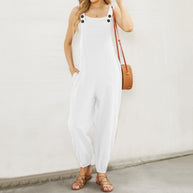 Damen stilvolle Latzhosen mit Taschen WW