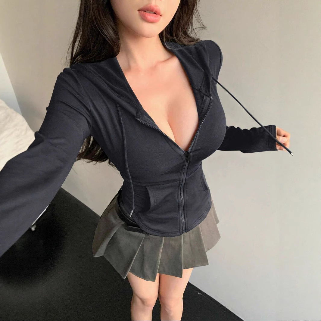 Damen Sportliche Zip-Jacke WW