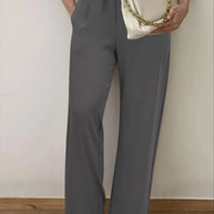 Damen weite Hochbundhose mit anspruchsvollem Schnitt WW