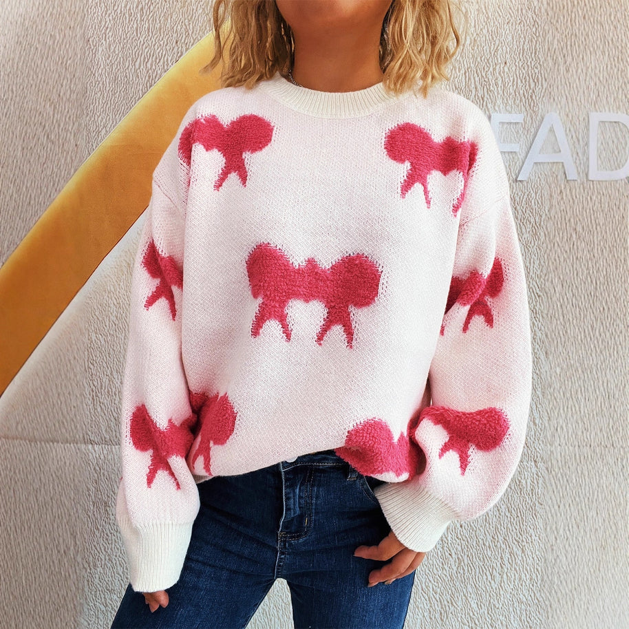 Damen Pullover mit verspieltem Motiv und lässigem Schnitt WW