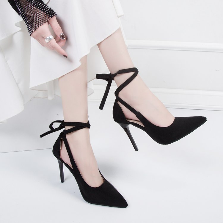 Damen elegante High-Heels mit raffiniertem Schnürdesign W&W Mode