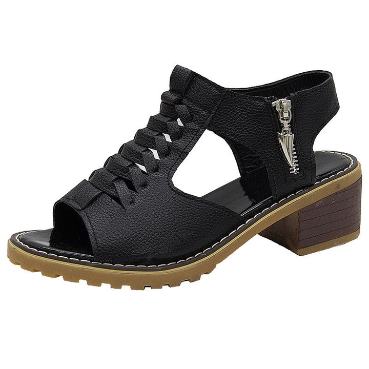 W&W Mode - Orthopädische Sandalen mit Absatz | Bequeme Sandalen für Damen mit Spitzendesign