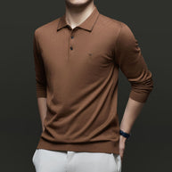 Herren Pullover mit poloartigem Kragen und modernen Akzenten WW