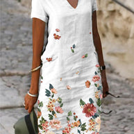 WW | Schickes Country Style Mini Kleid mit Blumen