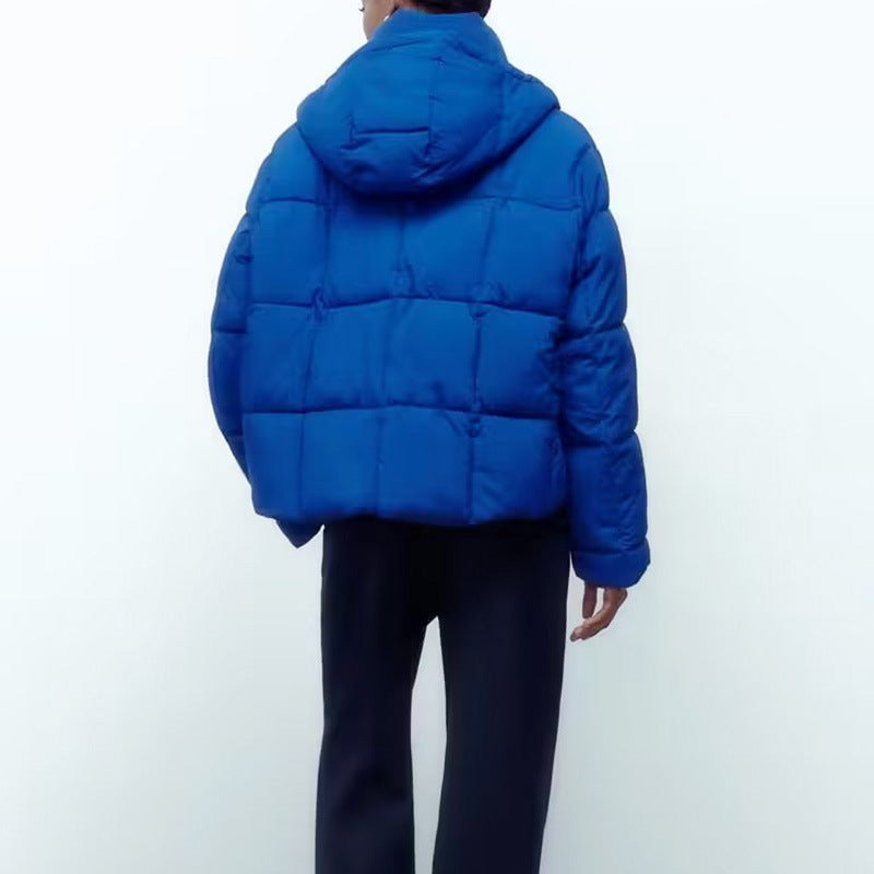 Damen Steppjacke mit hochgeschlossenem Kragen und kontrastierendem Bindegürtel WW