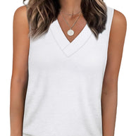 Damen Relaxed Fit V-Ausschnitt Tanktop WW