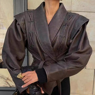 Damen Bikerjacke aus Kunstleder WW