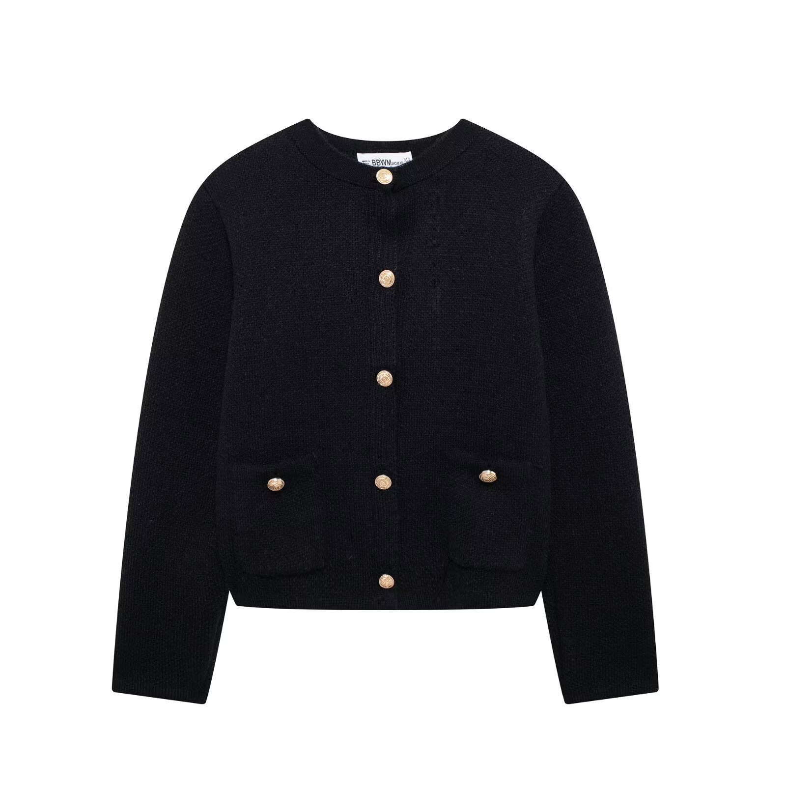 Damen Strickjacke mit eleganten Knopfdetails und praktischen Taschen WW