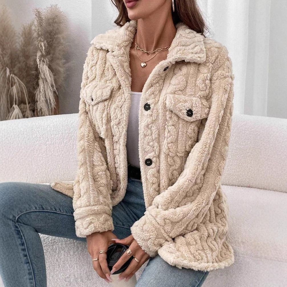 Damen Strickjacke mit strukturierter Oberfläche WW