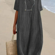 WW | Sommerkleid Aus Baumwolle Und Leinen