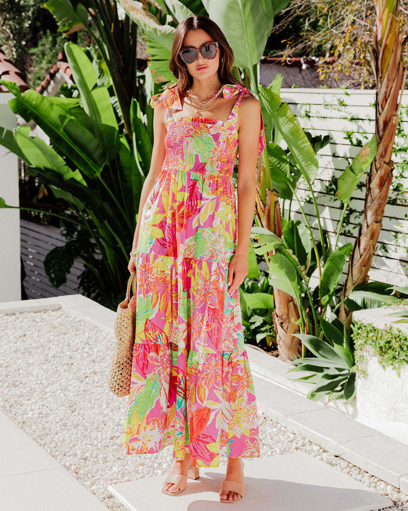 WW | Beach Vacation Gestuftes Kleid