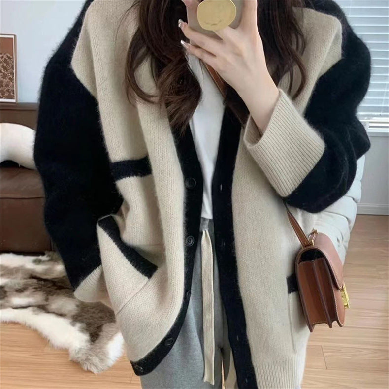 Damen Strickcardigan mit dekorativem Schnitt und praktischen Taschen WW