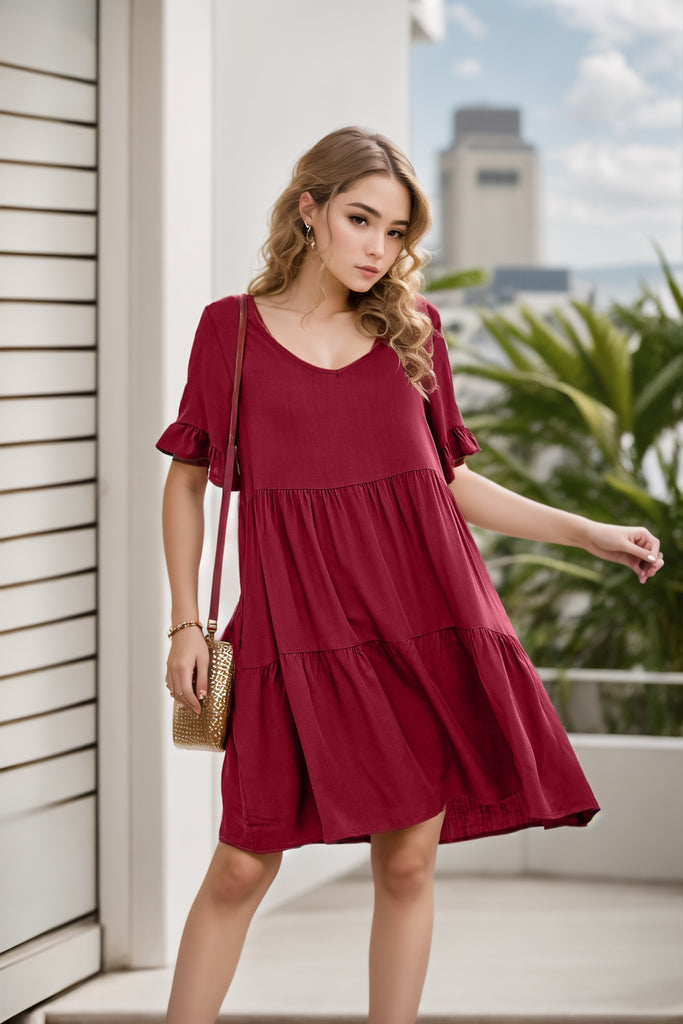 Damen lässiges Abendkleid WW