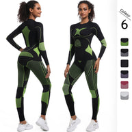 Damen Athletisches Kompressions-Set mit atmungsaktivem Elastic-Werkstoff WW