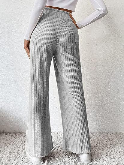 W&W Mode | Lockere gestrickte lange Hose