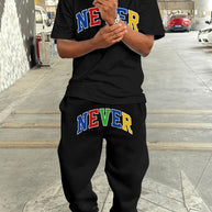 Damen Sportanzug mit motivierendem Aufdruck WW