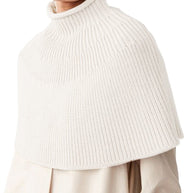 Damen Strickcape mit hochgeschlossenem Kragen WW