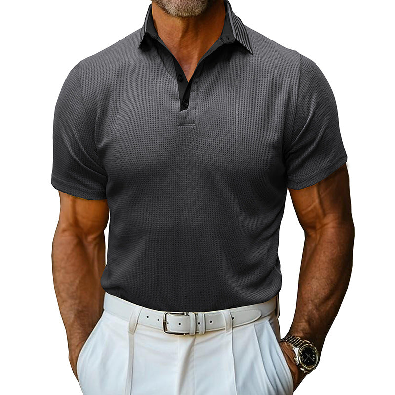 Herren Sportliches Poloshirt mit atmungsaktiven Mesh-Eigenschaften und elegantem Kragen WW