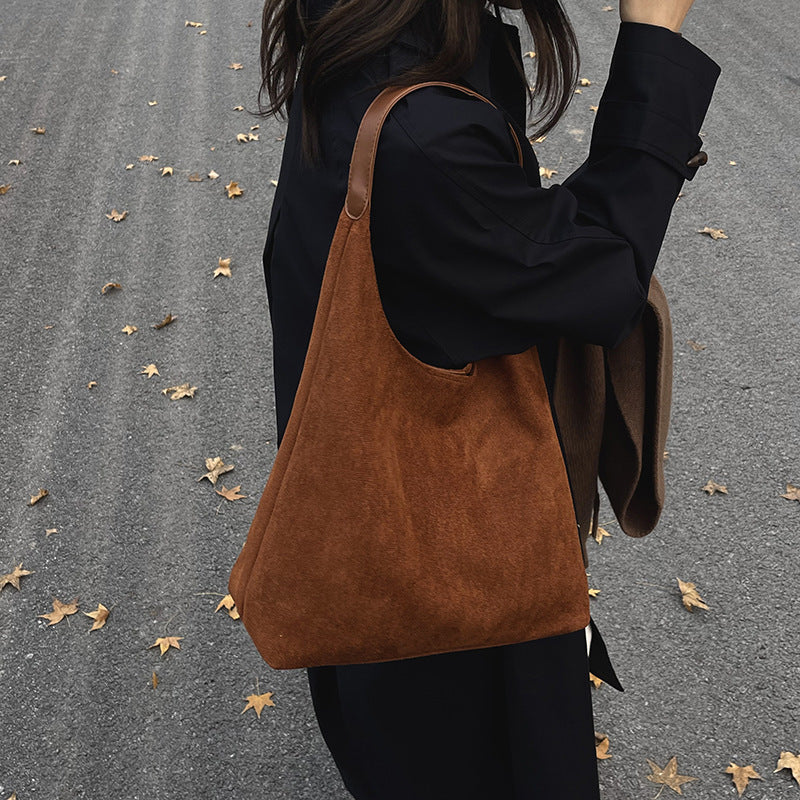 Damen Soft Suede Hobo Tasche WW