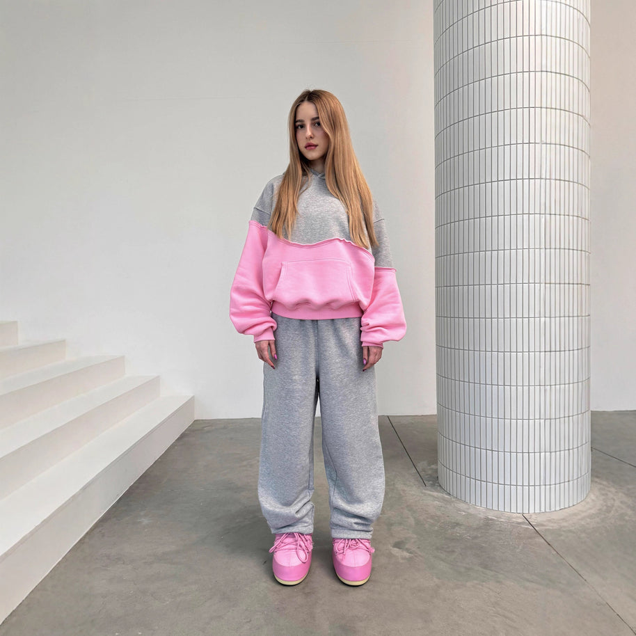 Damen sportliches Sweatshirt- und Hose-Set WW