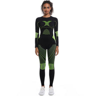 Damen Athletisches Kompressions-Set mit atmungsaktivem Elastic-Werkstoff WW
