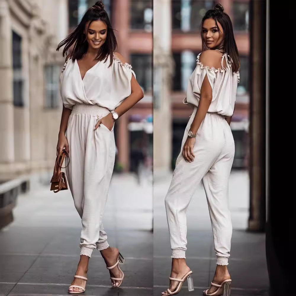 Damen Stylishes Jumpsuit mit lockerem Schnitt und raffinierter Detailverarbeitung WW