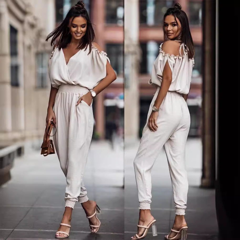 Damen Stylishes Jumpsuit mit lockerem Schnitt und raffinierter Detailverarbeitung WW