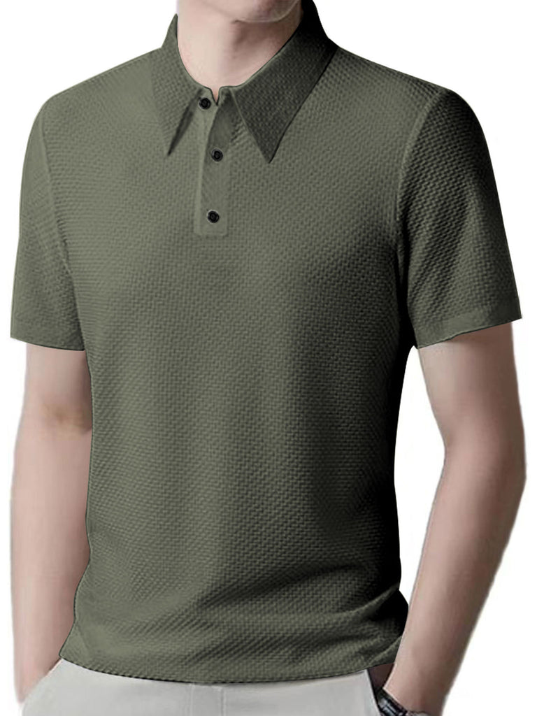 Herren Polo-Shirt mit strukturierter Textur WW