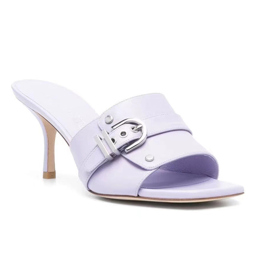 Damen Elegante Riemchen-Pumps mit Schnallen-Detail WW