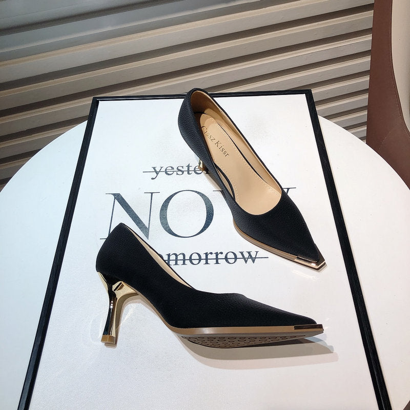 Damen nachhaltige spitze Pumps mit elegantem Blockabsatz und hochwertigen Materialien WW