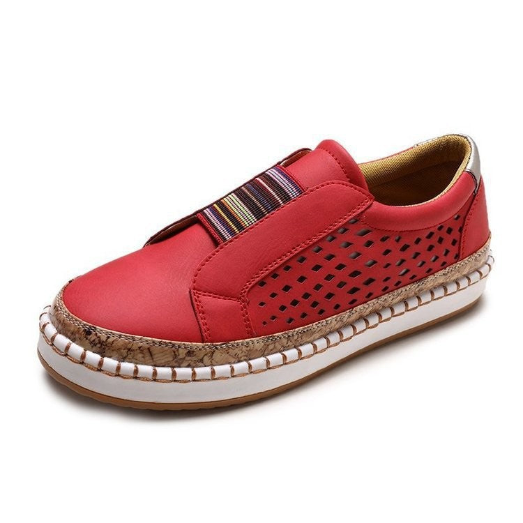 Damen Bequeme Slip-On Schuhe mit atmungsaktivem Obermaterial WW