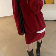 Damen Strickpullover mit modernem Schnitt und dekorativem Reißverschluss WW