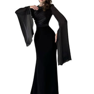 Damen Abendkleid mit eleganter Drapierung WW