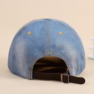 Damen funkelnde Baseballkappe aus hochwertigem Denim mit Strassverzierungen WW