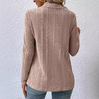 Damen Strickjacke mit asymmetrischem Saum und feinem Rippmuster WW