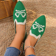 Damen Slipper mit eleganter Schleifen-Optik und atmungsaktivem Obermaterial WW