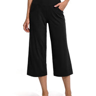 Damen Bequeme Sportliche Culotte mit hohem Bund und praktischen Taschen WW