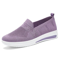 Damen Slip-On Freizeitsneaker mit atmungsaktivem Strickoberteil und rutschfester Sohle WW