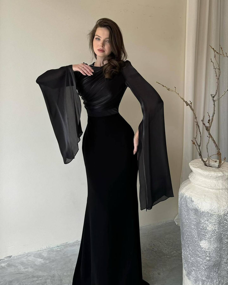 Damen Abendkleid mit eleganter Drapierung WW