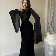 Damen Abendkleid mit eleganter Drapierung WW
