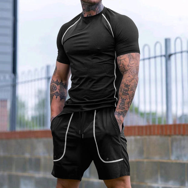 Herren Sportliches Funktions-Set aus atmungsaktivem Material mit vielseitigen Taschen WW
